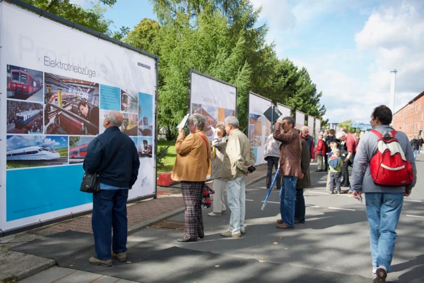 Tavole espositive 100 anni Hennigsdorf Rolling Stock Graphic Berlino