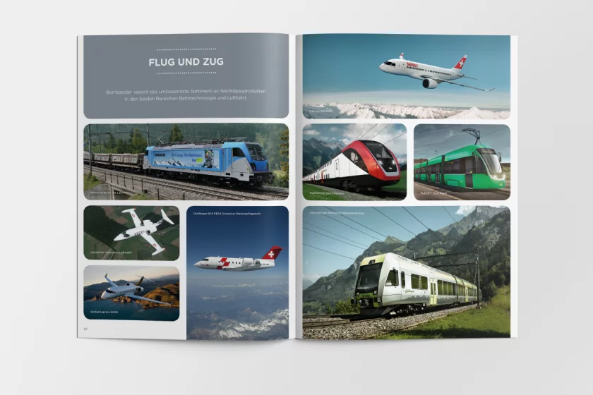 Brochure grafica Rail Berlino Germania