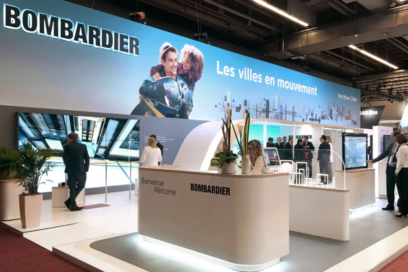 Stand fieristico design di Rolling Stock Berlino Montréal