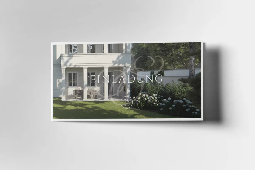 Grafikdesign Immobilien Berlin Einladung Richtfest
