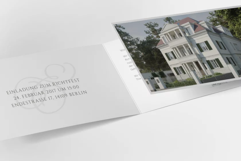 Richtfest Einladung Grafik Berlin
