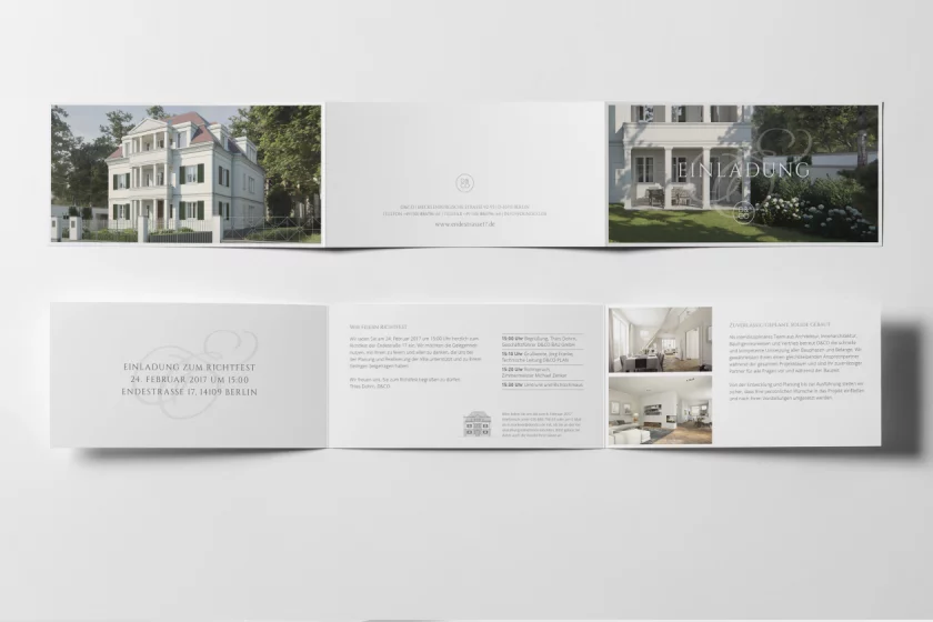Richtfest Einladung Grafikdesign Berlin
