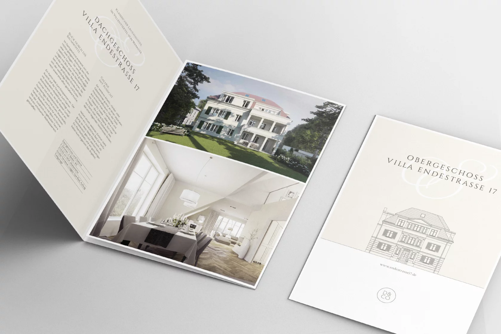 Real Estate Grafikdesign Villa am See Berlin