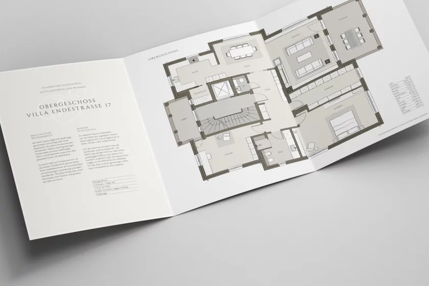 Real Estate Graphic Villa sul lago di Berlino