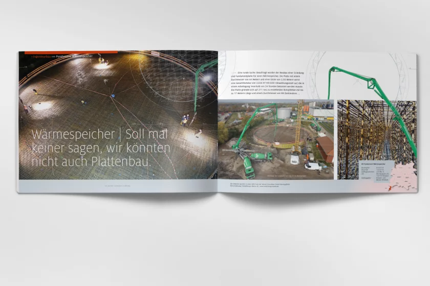 Construction company graphic design Berlin Hirsch + Lorenz