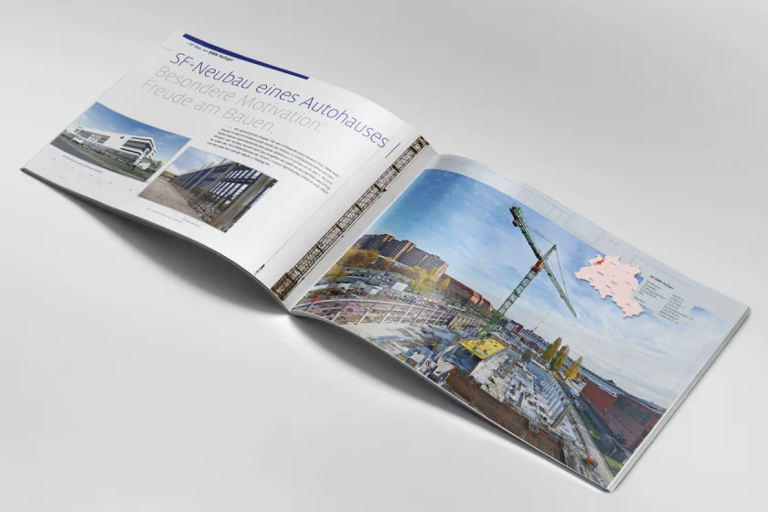 Impresa di costruzioni Grafik Berlin Inside Image brochure Hirsch + Lorenz