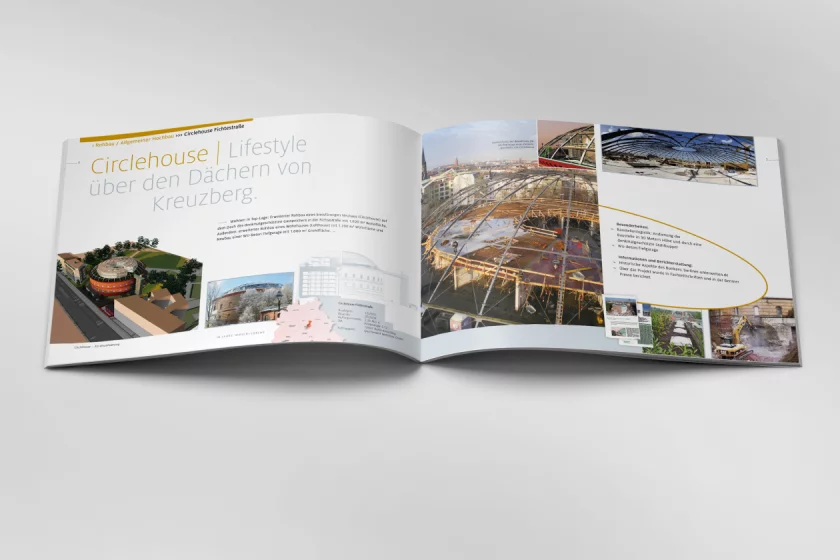 Progetto grafico della compagnia di costruzioni Berlin Hirsch + Lorenz