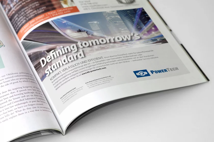 Anzeigengestaltung Knorr Bremse PowerTech