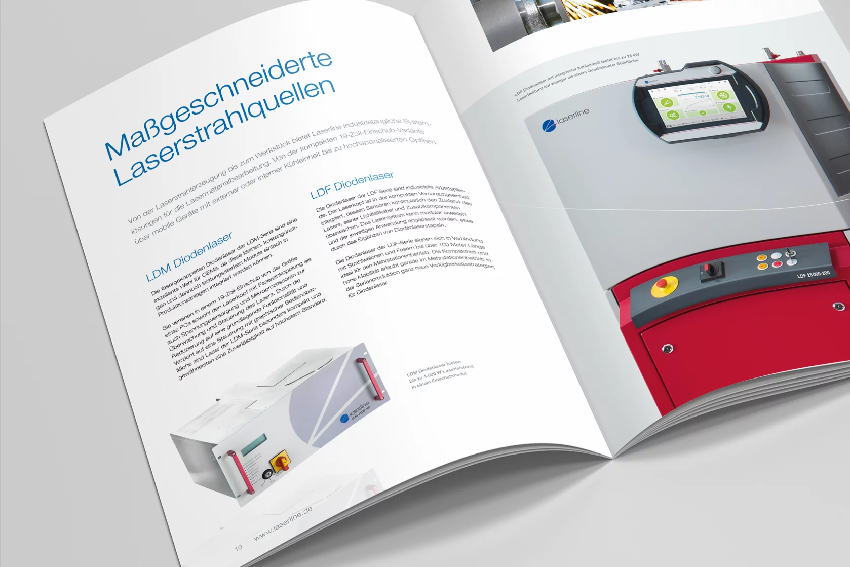 Grafikdesign für Industrielaser Diodenlaser