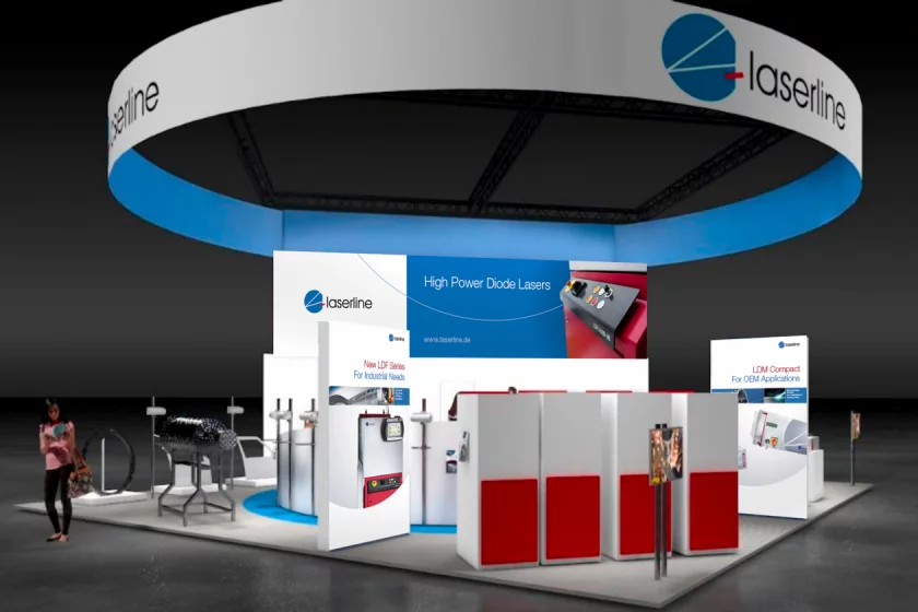 Exhibition stand design industrial laser diode laser