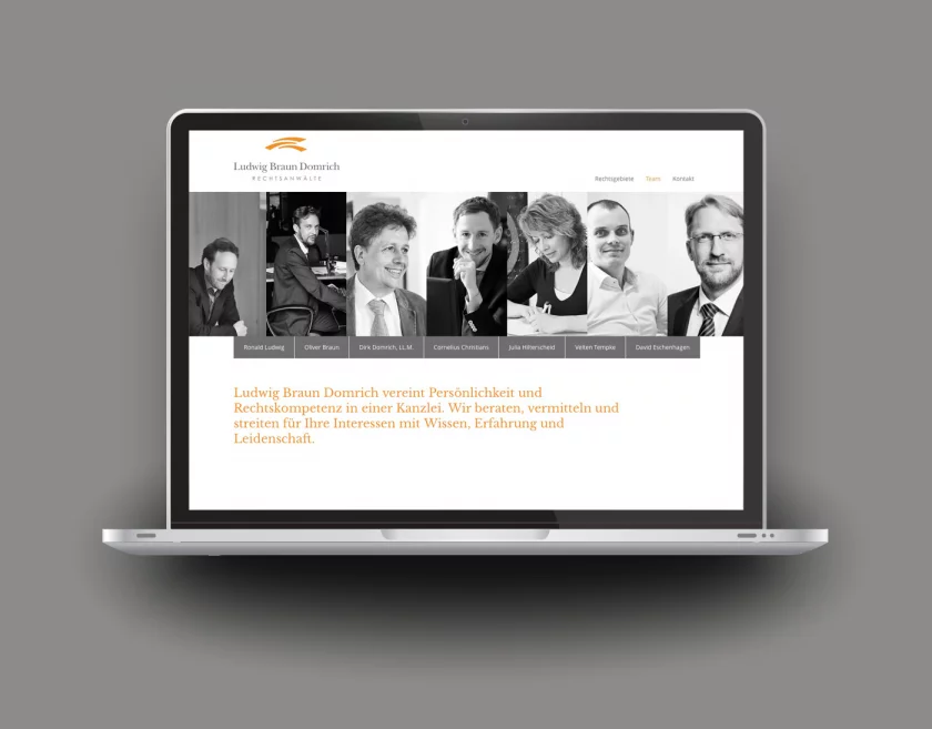  Responsive Website für Anwalt Ludwig Braun Domrich