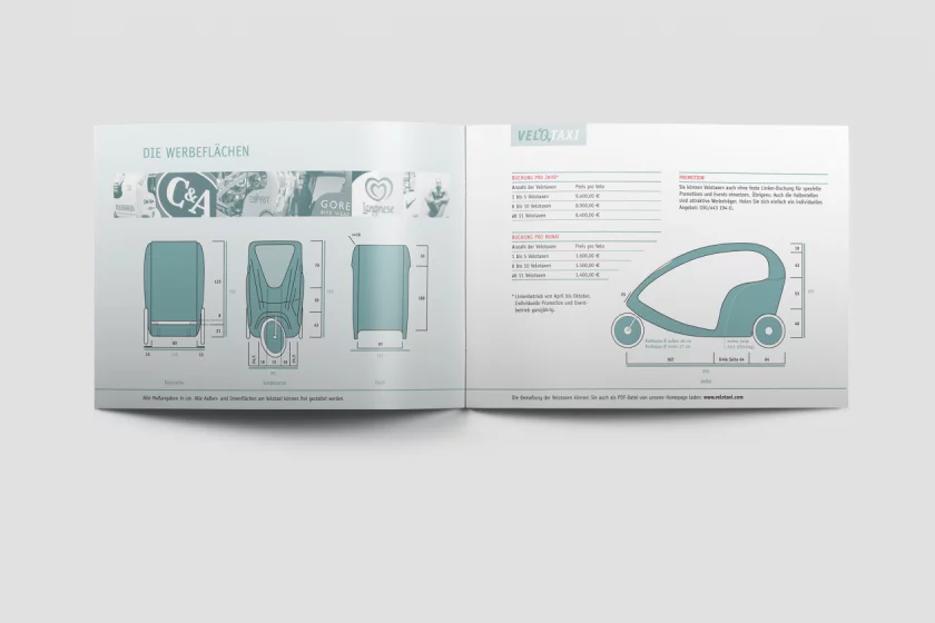 Mediadaten Velotaxi Grafikdesign Berlin