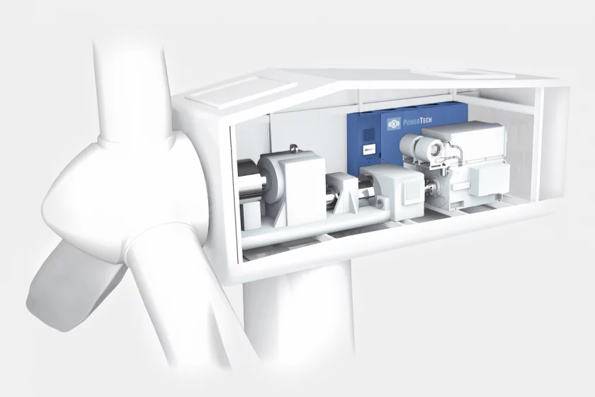 Wind Turbinen Gondel Rendering