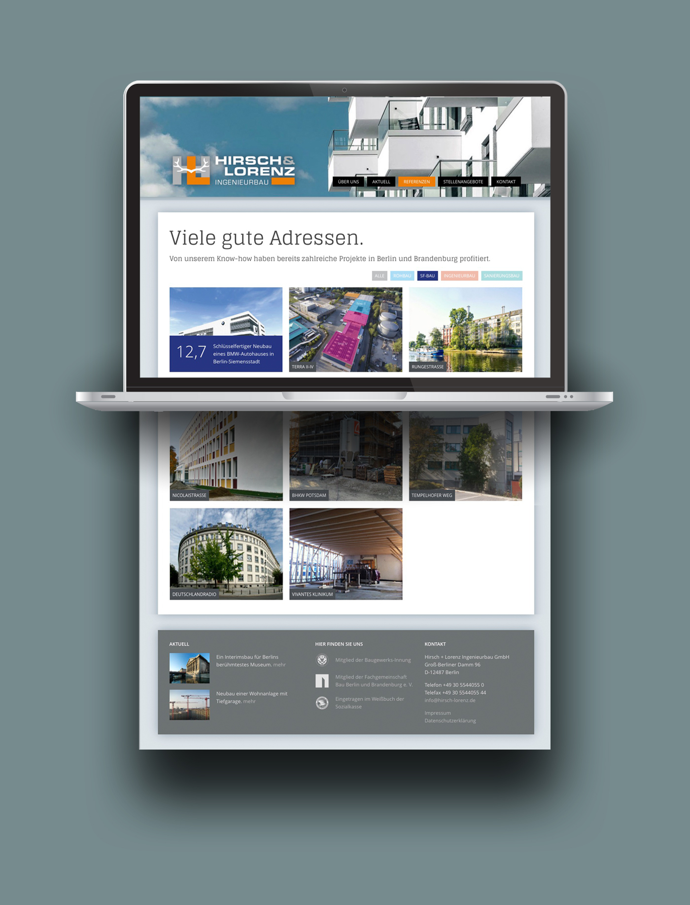 Webdesign Baugewerbe Berlin
